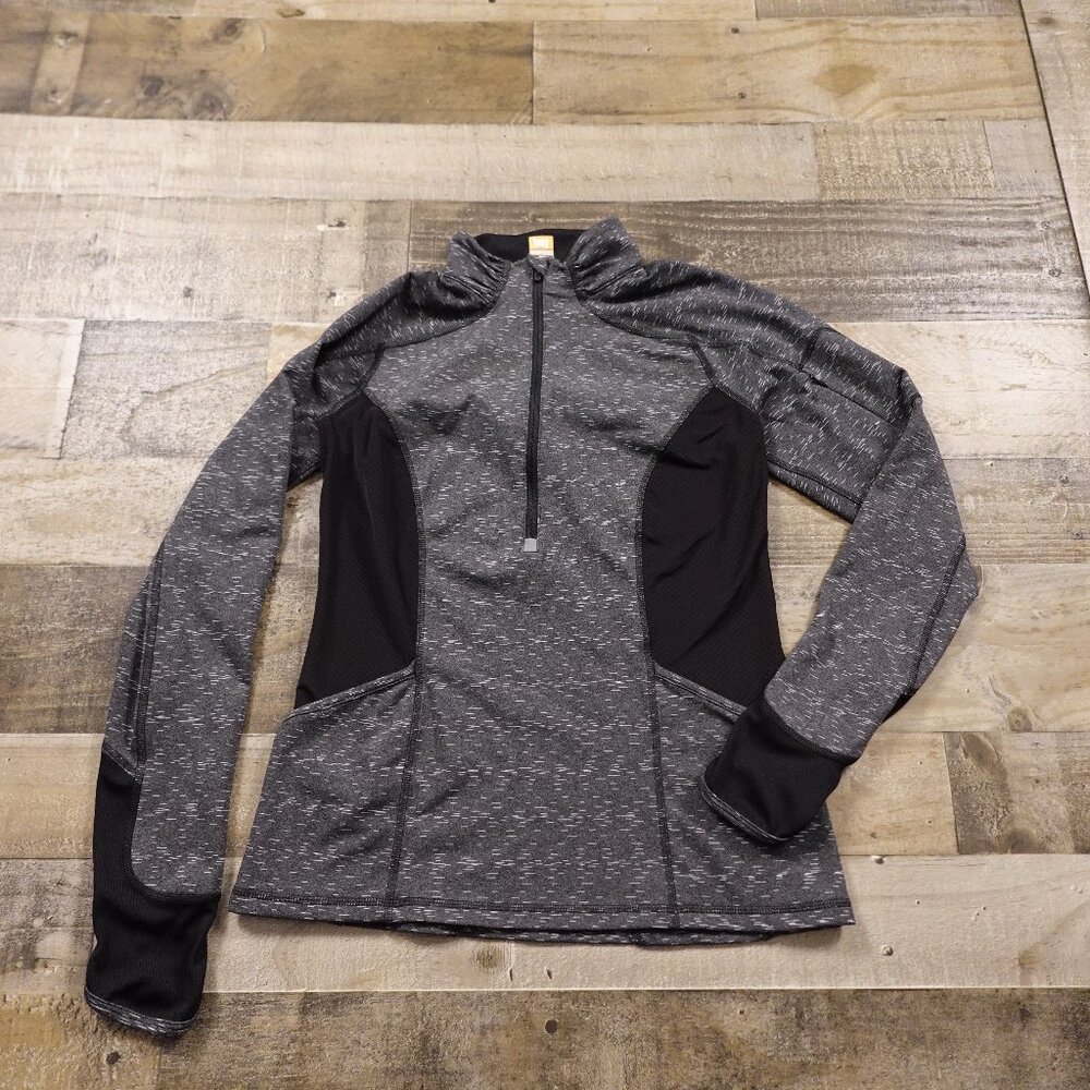Lucy Tech activewear track pullover women's small heather gray running athletic